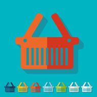 Flat design basket N5