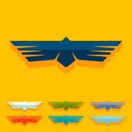 Flat design bird N4