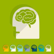 Flat design head N11