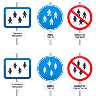 Signs Men and Women