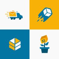 Fast delivery icons
