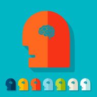 Flat design head N12
