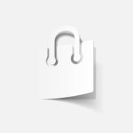 realistic design element grocery bags N10