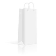 Blank Paper Shopping Bag For A Bottle