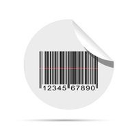 Barcode Sticker Illustration N3