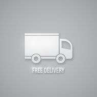 Free delivery sign