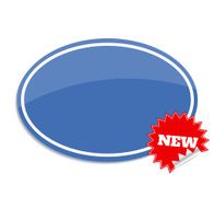 Sale label Sticker isolated on white with new text