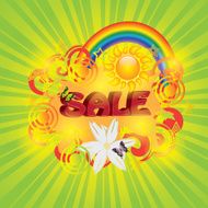 Colorful summer sale template N4