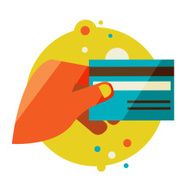 Hand holding credit card N13