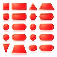 Red buttons shapes