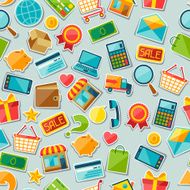 Internet shopping seamless pattern N4