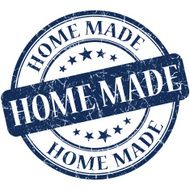 Home Made Blue stamp