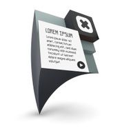 3D business illustration Vector template