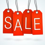 Red Sale Label Set