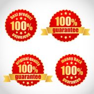 Best product guarantee label stickers N4