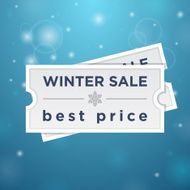 Two tickets to the winter sale and best price