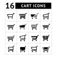 Set of shopping cart icons N2