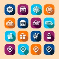 shopping long shadow icons N2