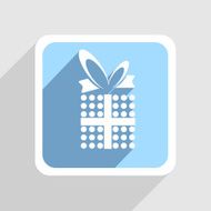 Vector blue icon on gray background Eps10 N24