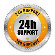 Yellowround support button