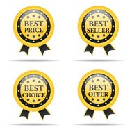 Set of Commercial badges