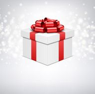 Gift box with bow and light N3