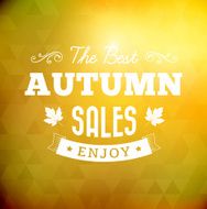 the best autumn sales vintage poster