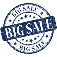 big sale blue stamp