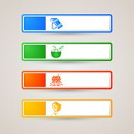 Sticker Label beverage set N3