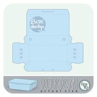 Vector Gift Box paper die cut (actual size)