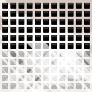 Abstract background with black squares