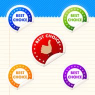 Best choice sticker set