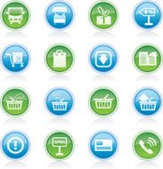 Online shop icons N19