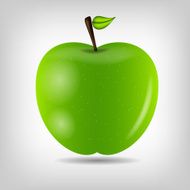 Sweet tasty apple vector illustration