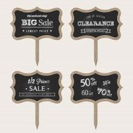 Wooden Chalk Sale Signs