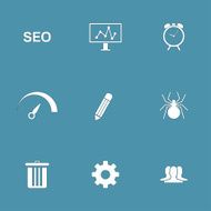 SEO Internet Sign Vector Icon Design Set 8 N2