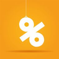 Percentage hanging label N22