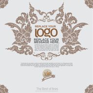 Labels Frames and Banners - Illustration thai art N9