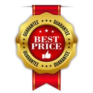 Red gold best price badge with ribbon N3