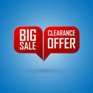 Red bubble Sale offer and big sale design