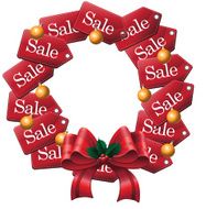 Sale tag wreath