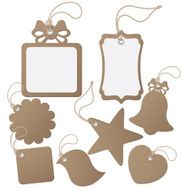 Set ot label (tag) isolated on white Vector illustration