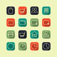 Flat Superlight Interface Icon Set N3