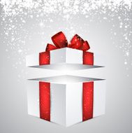 Gift box with red bow N17