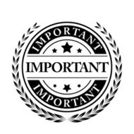 Important seal sign -VECTOR
