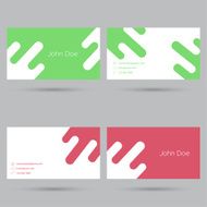 Trendy business card template N17