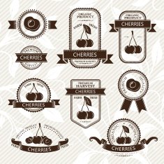 Cherry labels collection