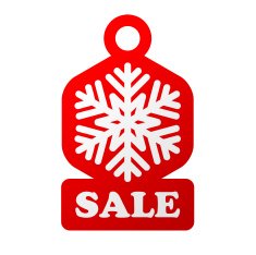 Christmas sale label N7