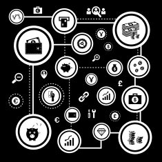 money and financial icon set N3