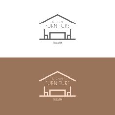 Logo badge or label inspiration with furniture N10